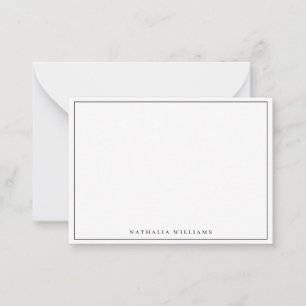 Minimalistische grundlegende personalisierte schwa mitteilungskarte
