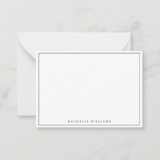Minimalistische grundlegende personalisierte schwa mitteilungskarte