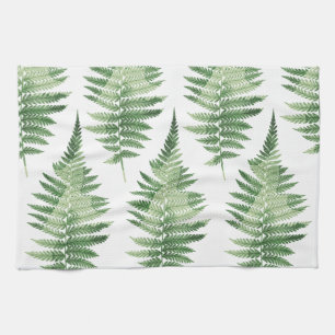 Minimalistische Grüne ernährende botanische Illust Geschirrtuch