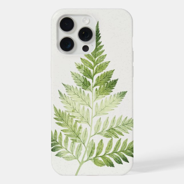 Minimalistische Grüne ernährende botanische Illust iPhone 15 Pro Max Hülle (Rückseite)