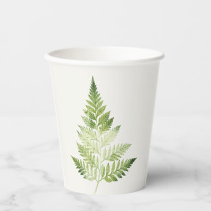 Minimalistische Grüne ernährende botanische Illust Pappbecher