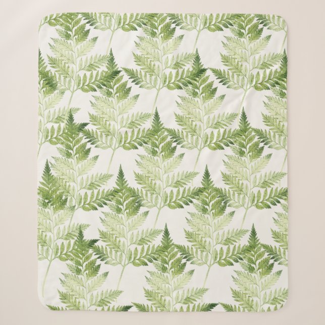 Minimalistische Grüne ernährende botanische Illust Sherpadecke (Vorderseite)