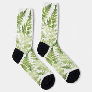 Minimalistische Grüne ernährende botanische Illust Socken