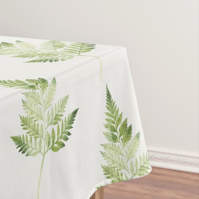 Minimalistische Grüne ernährende botanische Illust Tischdecke (Beispiel)