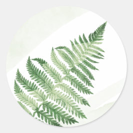 Minimalistische Grüne Hochzeit Runder Aufkleber