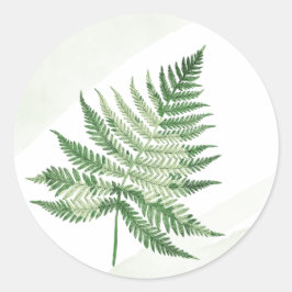 Minimalistische Grüne Hochzeit Runder Aufkleber