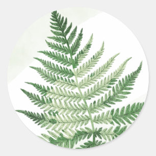 Minimalistische Grüne Hochzeit Runder Aufkleber