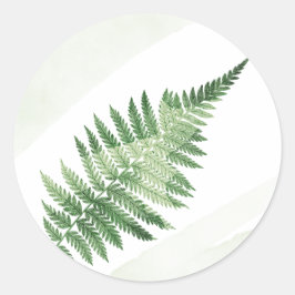 Minimalistische Grüne Hochzeit Runder Aufkleber
