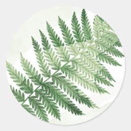 Minimalistische Grüne Hochzeit Runder Aufkleber