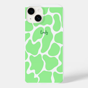 Minimalistische grüne Kuh Case-Mate iPhone 14 Hülle