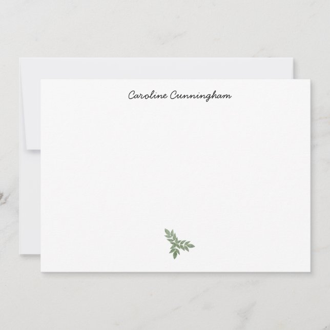 Minimalistische, grüne LASF-Spritzenkarte Mitteilungskarte (Vorderseite)