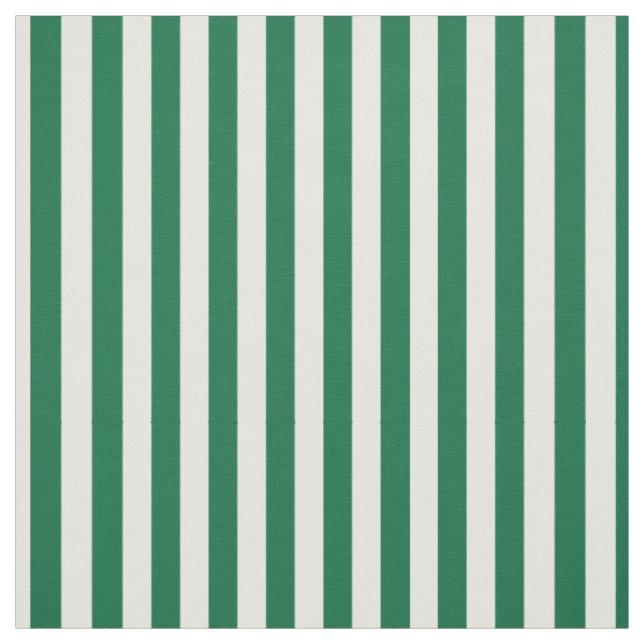 Minimalistische, grüne und weiße Streifen Stoff (Muster)
