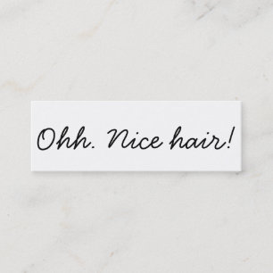 Minimalistische Haar Stylist Haar Salon Referenz M Mini Visitenkarte