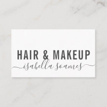 Minimalistische Haarbildschrift
