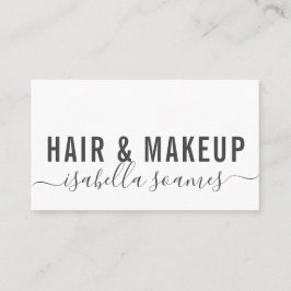 Minimalistische Haarbildschrift Visitenkarte