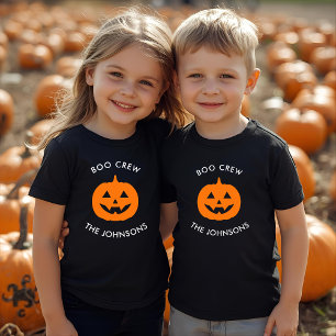 Minimalistische Halloween-Boo-Crew - Personalisier Kleinkind T-shirt