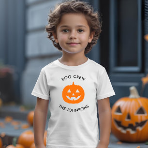Minimalistische Halloween-Boo-Crew - Personalisier Kleinkind T-shirt