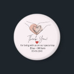 Minimalistische Hand Heart Gesture Wedding Guest G Magnet<br><div class="desc">Minimalistischer Hand Heart Gesture Wedding Guest Gift Magnet. Sie können den Namen,  das Datum und die Nachricht anpassen.</div>