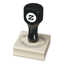 Minimalistische Hand- und Lashes Circle Logo Gummistempel