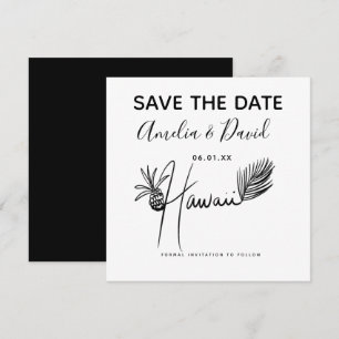 Minimalistische handgezeichnete Hawaii-Schrift Sav
