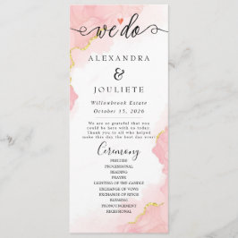 Minimalistische Handschrift, einfach moderne Hochz Programm