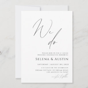Minimalistische Handschrift Nichts Besonderes, nur Einladung