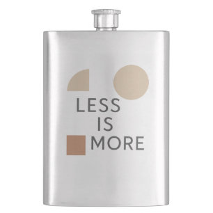 Minimalistische Harmonie Flachmann