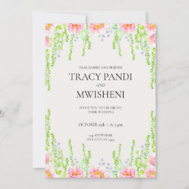 Minimalistische Haushaltshochzeit Einladung