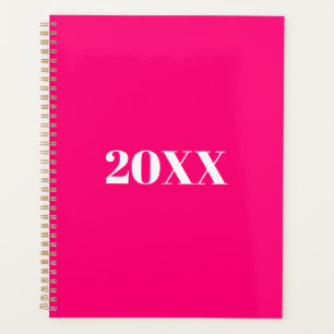 Minimalistische, heiß rosa, moderne Typografie Planer
