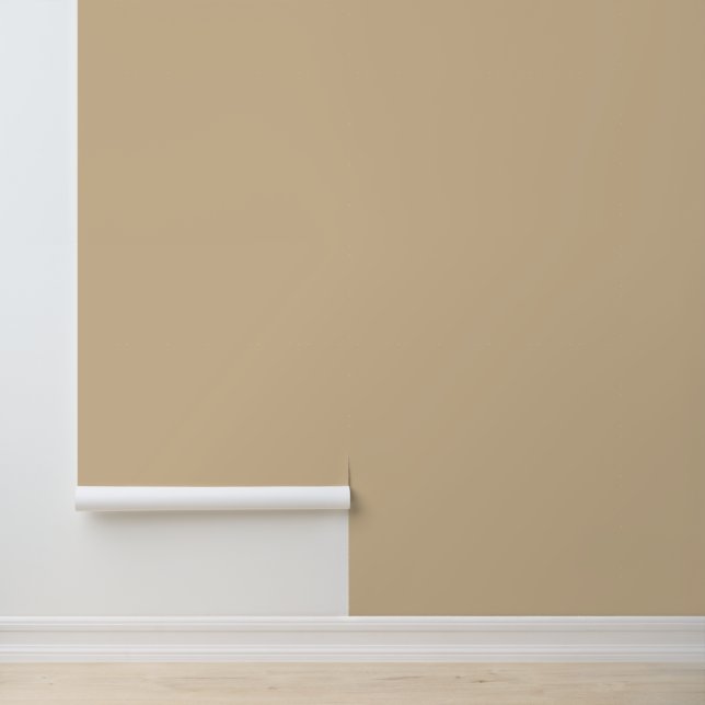 Minimalistische hellbraune Kraft schlichte Vollfar Tapete (Anwendung)