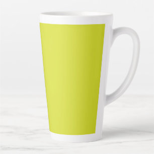 Minimalistische helle gelbe Latte-Tasse Milchtasse