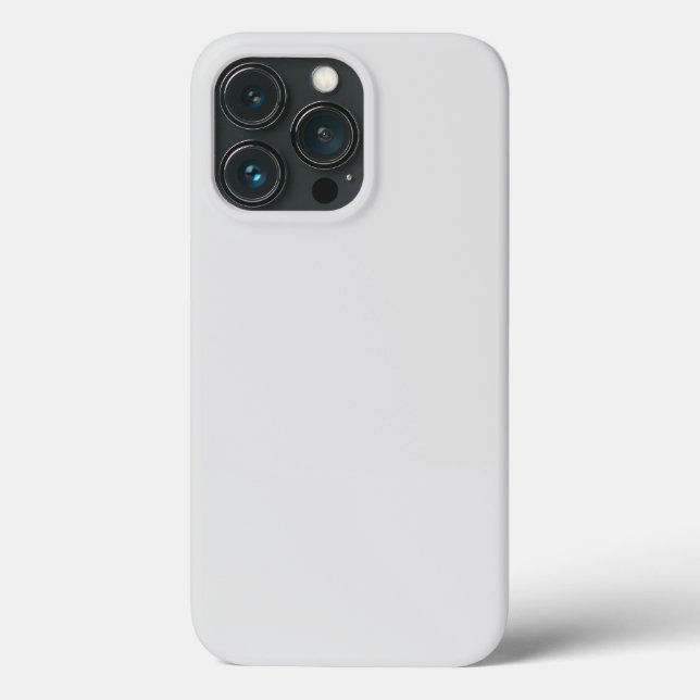 Minimalistische, hellgraue, schlichte Eleganz Case-Mate iPhone Hülle (Rückseite)