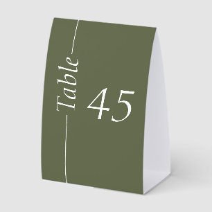 Minimalistische Hellgrüne Hochzeit Tischnummer Zel Tischaufsteller