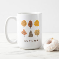 Minimalistische Herbstbäume
