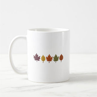 Minimalistische Herbstblätter Keramik-Kaffeetasse Kaffeetasse