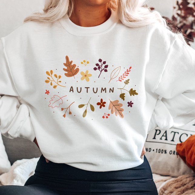 Minimalistische Herbstblume Sweatshirt (Von Creator hochgeladen)