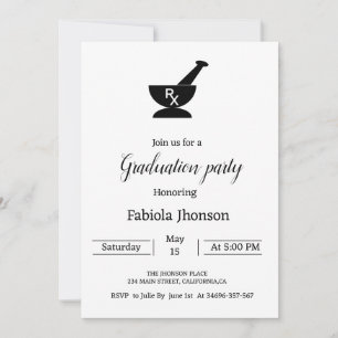 Minimalistische Hochschulabsolventen Ankündigung