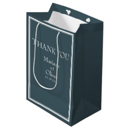Minimalistische Hochzeit an den Grenzen Mittlere Geschenktüte