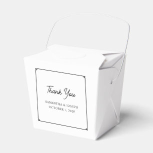 Minimalistische Hochzeit an der griechischen Grenz Geschenkschachtel
