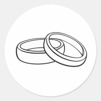 Minimalistische Hochzeit Briefumschlag Siegel Aufk Runder Aufkleber