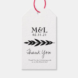 Minimalistische Hochzeit Danke für einen kühlen, e Geschenkanhänger