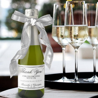 Minimalistische Hochzeit Danke Ihnen Black & White