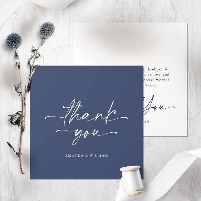 Minimalistische Hochzeit Dankeschön-Karte Dankeskarte (Von Creator hochgeladen)