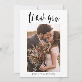 Minimalistische Hochzeit Dankeschön-Karte Dankeskarte