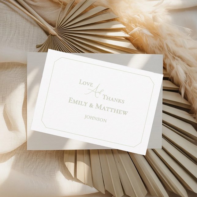 Minimalistische Hochzeit Dankeschön-Karte mit QR-C (Von Creator hochgeladen)