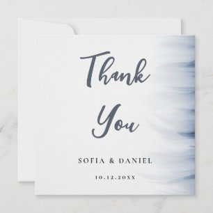 Minimalistische Hochzeit Dankeschön Karte mit Tint