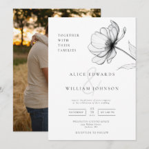 Minimalistische Hochzeit des Chic Floral Foto