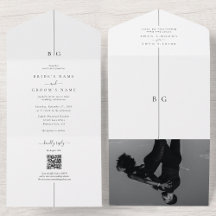 Minimalistische Hochzeit des modernen Fotos