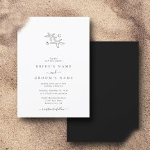 Minimalistische Hochzeit des Starfish Beach Monogr