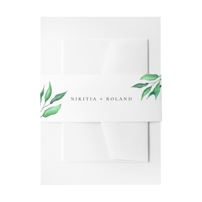 Minimalistische Hochzeit Einladungsbanderole (Vorderseite Beispiel)